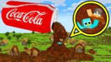 MILO and CHIP Village vs COCA COLA FLOOD in Minecraft