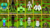 MINECRAFT HOW TO PLAY MOBS BECAME MUTANT IN VILLAGE SKELETON ZOMBIE CREEPER ENDERMAN My Craft