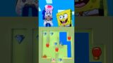 Maze Challenge with Sonic Vs SpongeBob  #minecraft #sonic