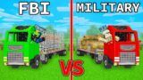 Mikey FBI Truck vs JJ MILITARY Truck in Minecraft (Maizen)