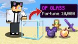 Minecraft, But Glass Drop Overpowered Items (Tagalog)