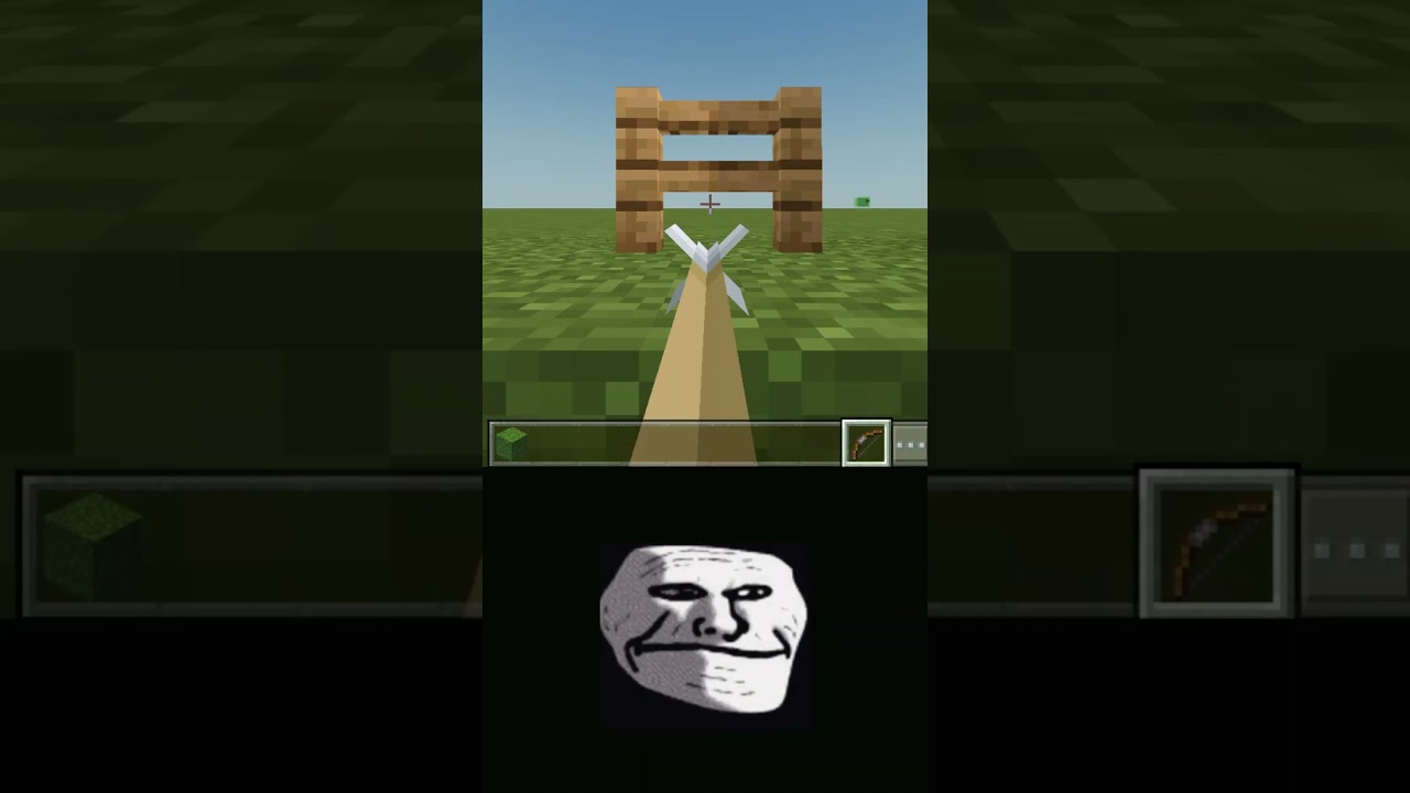 Minecraft Logic [Troll face] #shortsfeed #shorts #trollface #minecraft ...