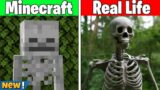 Minecraft vs Real Life(Realistic mobs, entities and characters)