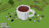 SURVIVAL COFFEE MUG HOUSE WITH 100 NEXTBOTS in Minecraft – Gameplay – Coffin Meme