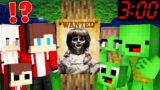 Scary ANNABELLE is WANTED by JJ and Mikey Family At Night in Minecraft! – Maizen