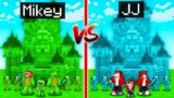 Mikey Family EMERALD vs JJ Family DIAMOND Kingdom in Minecraft (Maizen)