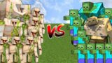 GOLEMS vs ZOMBIES | Minecraft Mob Battle