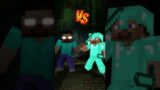 Herobrine vs Steve who is strongest! With God Skin? #minecraft #mcpe #shorts #viral #despacito #vs