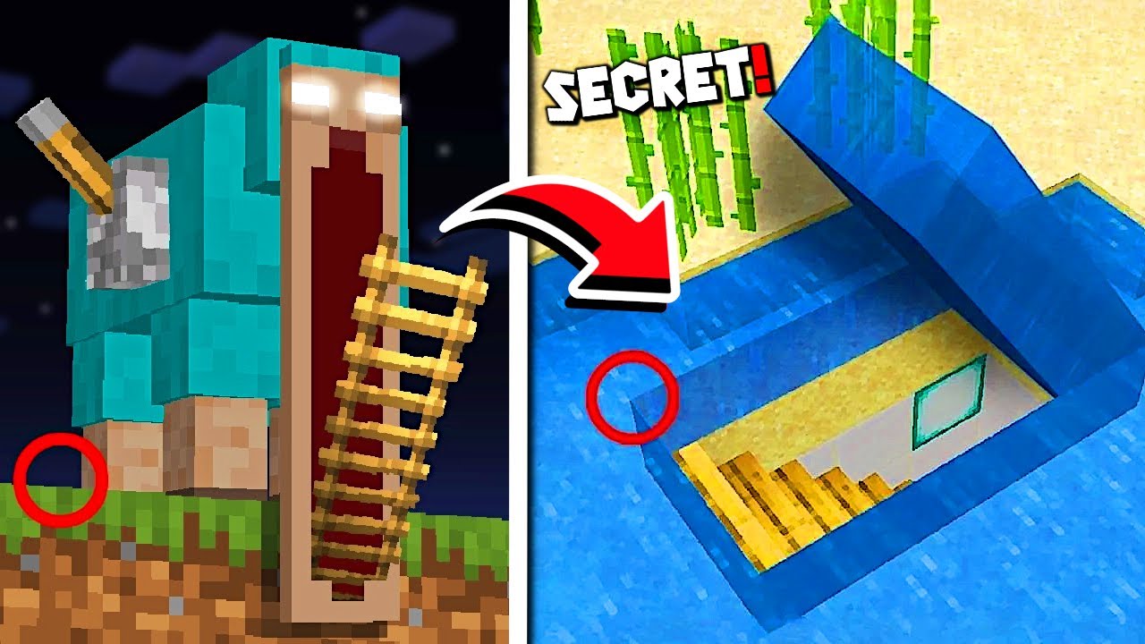 I Built Minecraft’s Most Hidden Secret Bases - Minecraft Videos