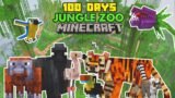 I Spent 100 DAYS Building A JUNGLE Wildlife Rescue ZOO In MINECRAFT