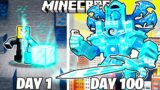 I Survived 100 Days as a DIAMOND CLOCKMAN in Minecraft Hardcore World… (Hindi)