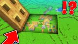 JJ and Mikey Found SECRET VILLAGE under BIGGEST TRAPDOOR in Minecraft Maizen!