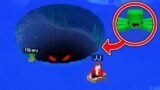 JJ and Mikey Found Scary Mikey Squid Monster Near Bermuda Triangle in Minecraft – Maizen ?!