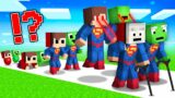 JJ and Mikey SUPERMAN Life Cycle : Birth to Death in Minecraft Maizen!