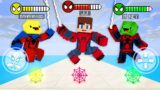 JJ and Mikey and Banana Kid Became Spider-Man on SuperHero Game – Maizen Minecraft Animation