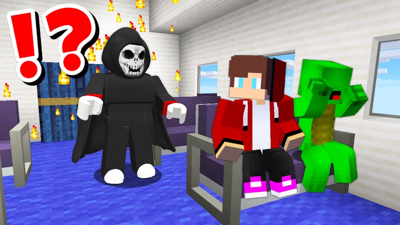 JJ and Mikey in ROBLOX AIRPLANE STORY in Minecraft / Maizen Minecraft ...