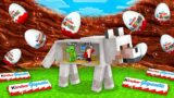 KINDER SURPRISE TSUNAMI vs. Mikey & JJ Doomsday Bunker in DOG – Minecraft (Maizen)