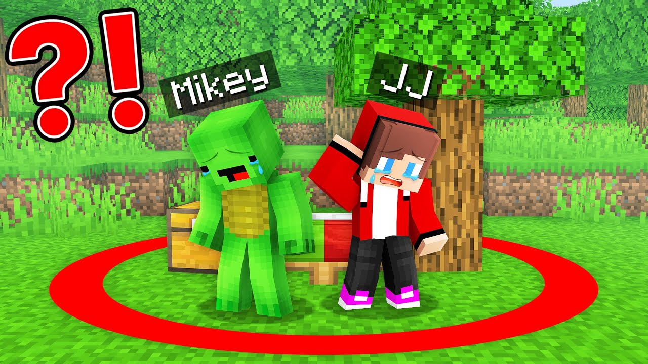 Mikey and JJ Can't Leave This Circle in Minecraft! (Maizen) - Minecraft ...