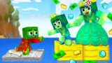 Monster School : Zombie x Squid Game PRINCESS wanna LOVE A POOR BOY ! – Minecraft Animation