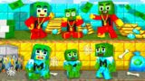 Monster School : Zombie x Squid Game Rich Poor but… UPSIDE DOWN WORLD – Minecraft Animation