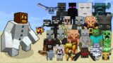 Mutant Snow Golem vs All Mobs in Minecraft – Minecraft Mob Battle