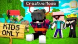 How I Got CREATIVE in 'KIDS ONLY' Minecraft Server!