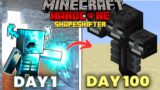 I Survived 100 DAYS as an SHAPESHIFTER in Hardcore Minecraft ! Hindi