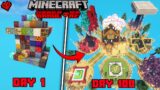 I Survived 100 Days All Block House Only World In Minecraft (Hindi)