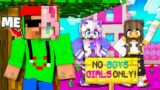 I Went UNDERCOVER on 'GIRLS ONLY' Server in Minecraft!