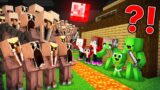 JJ and Mikey Families Security Base vs Scary Villager Army Battle in Minecraft (Maizen)