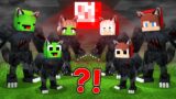 JJ and Mikey Family Morph into WEREWOLF – Maizen Minecraft Animation