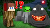 JJ and Mikey HIDE From Scary ADULT POU in Minecraft! – Maizen