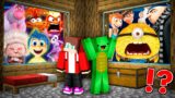 JJ and Mikey HIDE from Despicable Me 4 and Inside Out 2 Characters in Minecraft Maizen