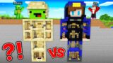 Mikey Military vs JJ FBI Underground House in Minecraft (Maizen)