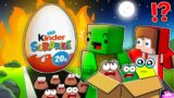 Mikey and JJ Save POU Family From KINDER SURPRISE in Minecraft – Maizen Journey