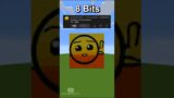 Minecraft Making Subscribers Pixelart 1 bit 2 bits 4 bits 8 bits 16 bits 32 bits 64 bits 128 Bits