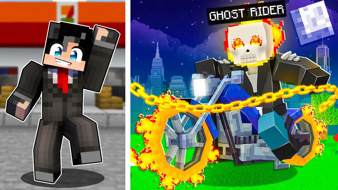 Playing GHOST RIDER in Minecraft! - Minecraft videos
