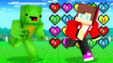 RANGER CUSTOM HEARTS Speedrunner vs Hunter : JJ vs Mikey Battle in Minecraft Maizen!