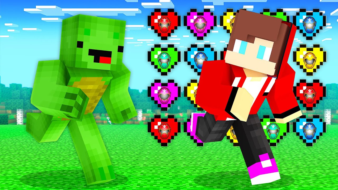 RANGER CUSTOM HEARTS Speedrunner vs Hunter : JJ vs Mikey Battle in