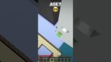 Slipping for Traps at different Ages in Minecraft #shorts #meme #memes