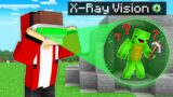 Speedrunner Can USE X-RAY vs Hunter : JJ vs Mikey Battle in Minecraft Maizen!