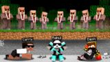 We Escape from SCARY VILLAGERS ARMY Apocalypse in Minecraft