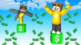 We added money blocks to Minecraft! (one block challenge)