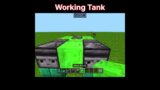 Working tank in minecraft #shorts #youtubeshorts #minecraft