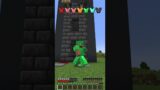 Damage vs Different Armor Test in Minecraft #shorts #meme #memes