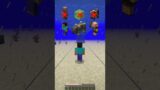 Drowning Damage Test vs Different Mobs #shorts #minecraft #memes