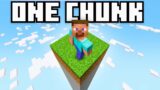 I Beat Minecraft on a Single Chunk World