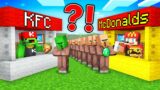 JJ McDonalds vs Mikey KFC Food Battle in Minecraft – Maizen