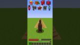 Spikes Damage vs Different Mobs #minecraft #shorts #meme