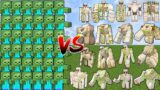 ZOMBIE ARMY vs ALL IRON GOLEM BOSSES